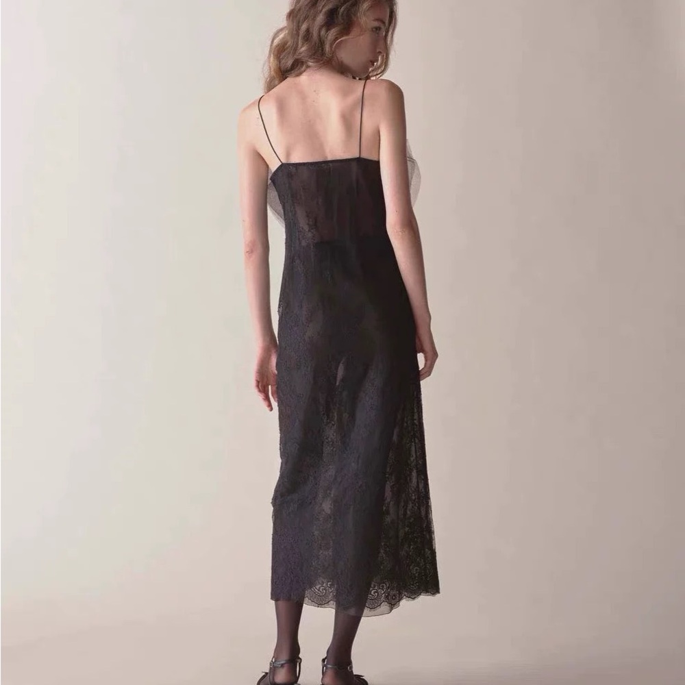 NWOT DÔEN Aurina Dress in Black Lace - Picture 4 of 5